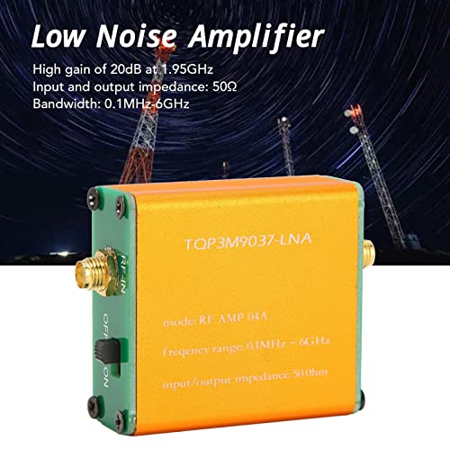 Rauscharmer Verstärker mit 0,1 MHz und 6 GHz, Professionelles LNA-HF-Leistungsvorverstärkermodul mit