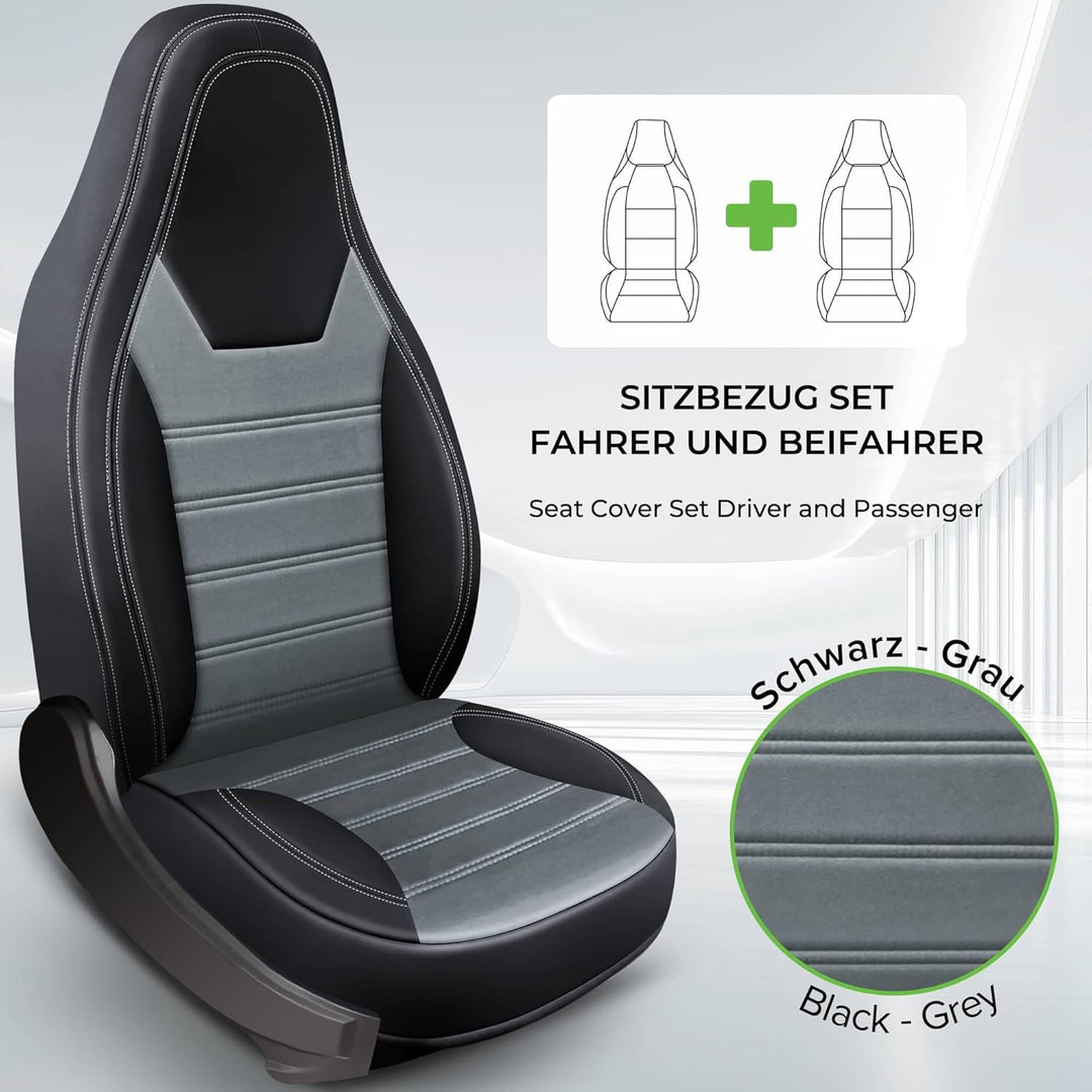 BREMER SITZBEZÜGE Wohnmobil_800 (HW1 Schwarz/Grau), HW1 Schwarz/Grau