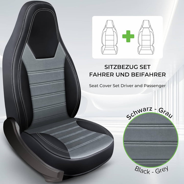 BREMER SITZBEZÜGE Wohnmobil_800 (HW1 Schwarz/Grau), HW1 Schwarz/Grau