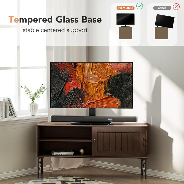 TV Standfuss Universal Höhenverstellbar Ständer für 19-43 Zoll TV Fernsehtisch Halterung Fernsehstän