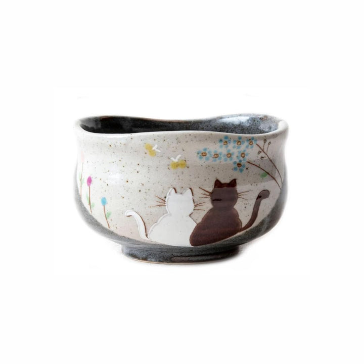aquanaut Kutani Ware Japanische Matcha-Schale Hidamari, mittelgross, Braun