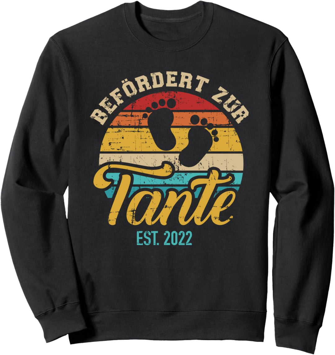 Befördert zur Tante 2022 vintage retro Sweatshirt