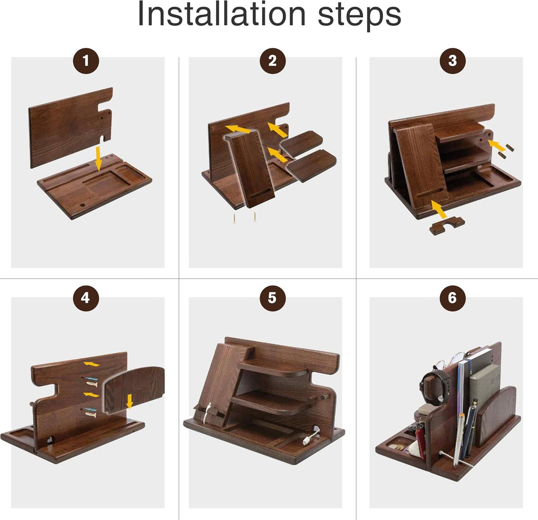 Weihnachten Geschenke für Männer Geburtstag Holz Telefon Dockingstation Geschenke für Papa Weihnacht