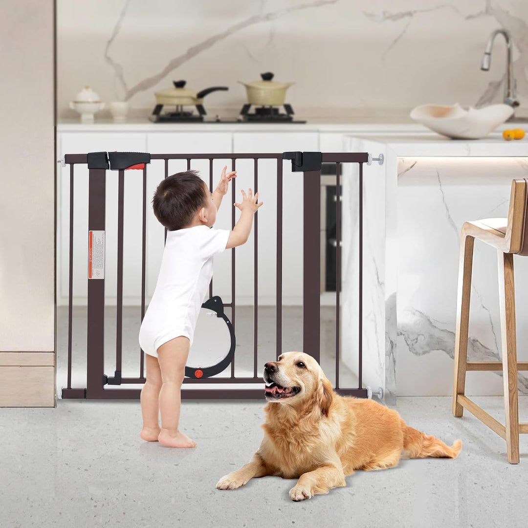 Hund Barriere Tor 93 * 76cm Treppenschutzgitter für mittelgrosse Tierer