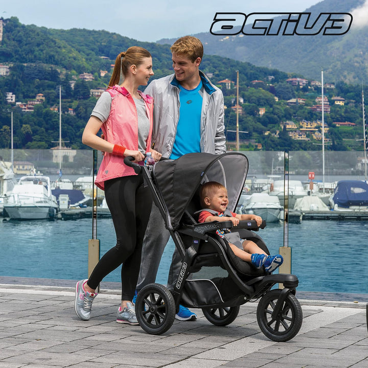 Chicco Activ3 Kinderwagen mit 3 Rädern, leicht zu fahren in jedem Gelände, breiter Sitz, verstellbar