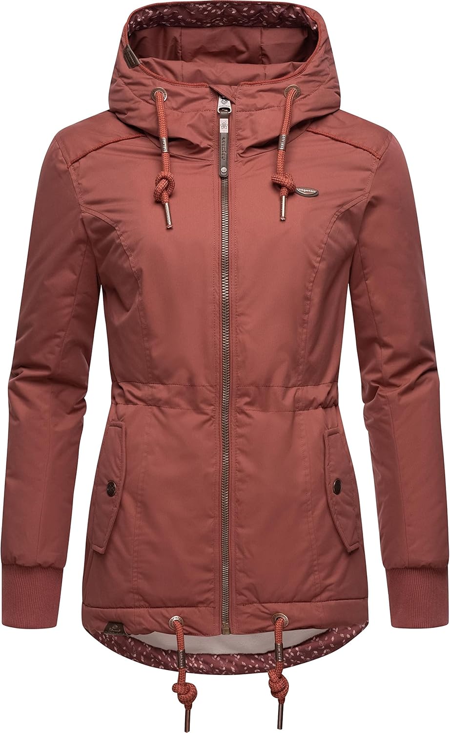 Ragwear Damen Winterjacke Outdoorjacke wasserdicht mit Kapuze YM-Danka XS-6XL M Terracotta22, M Terr