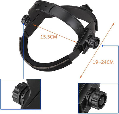 Nuzamas Schweisshelm, solarbetrieben, automatisch verdunkelnd, Schweisserhelm, Gesichtsschutz für Ar