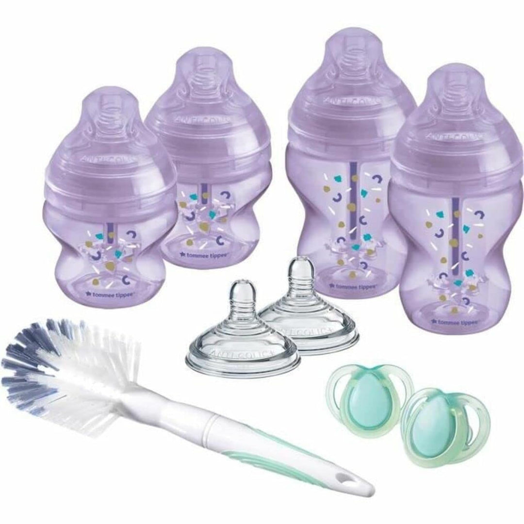 Tommee Tippee Anti-Kolik-Babyflaschen Starterset, Natürlich geformter Trinksauger und Spezielles Ant
