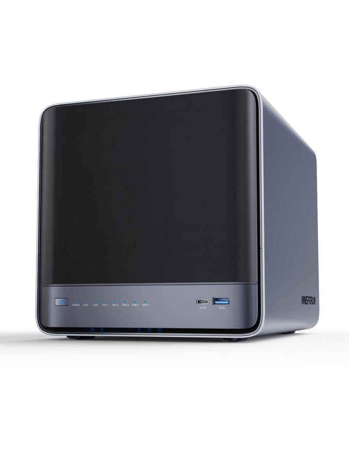 MINISFORUM N5 5-Bay Desktop NAS, Diskstation AMD Ryzen 7 255, DDR5 RAM,1 * 10GbE, 1 * 5GbE,1*M.2 NVM
