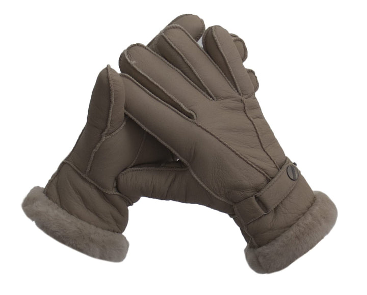 Reissner Lammfelle Fingerhandschuhe HDS-FINGER2 Merino Lammfell Nappa Leder in schwarz, beige und wa
