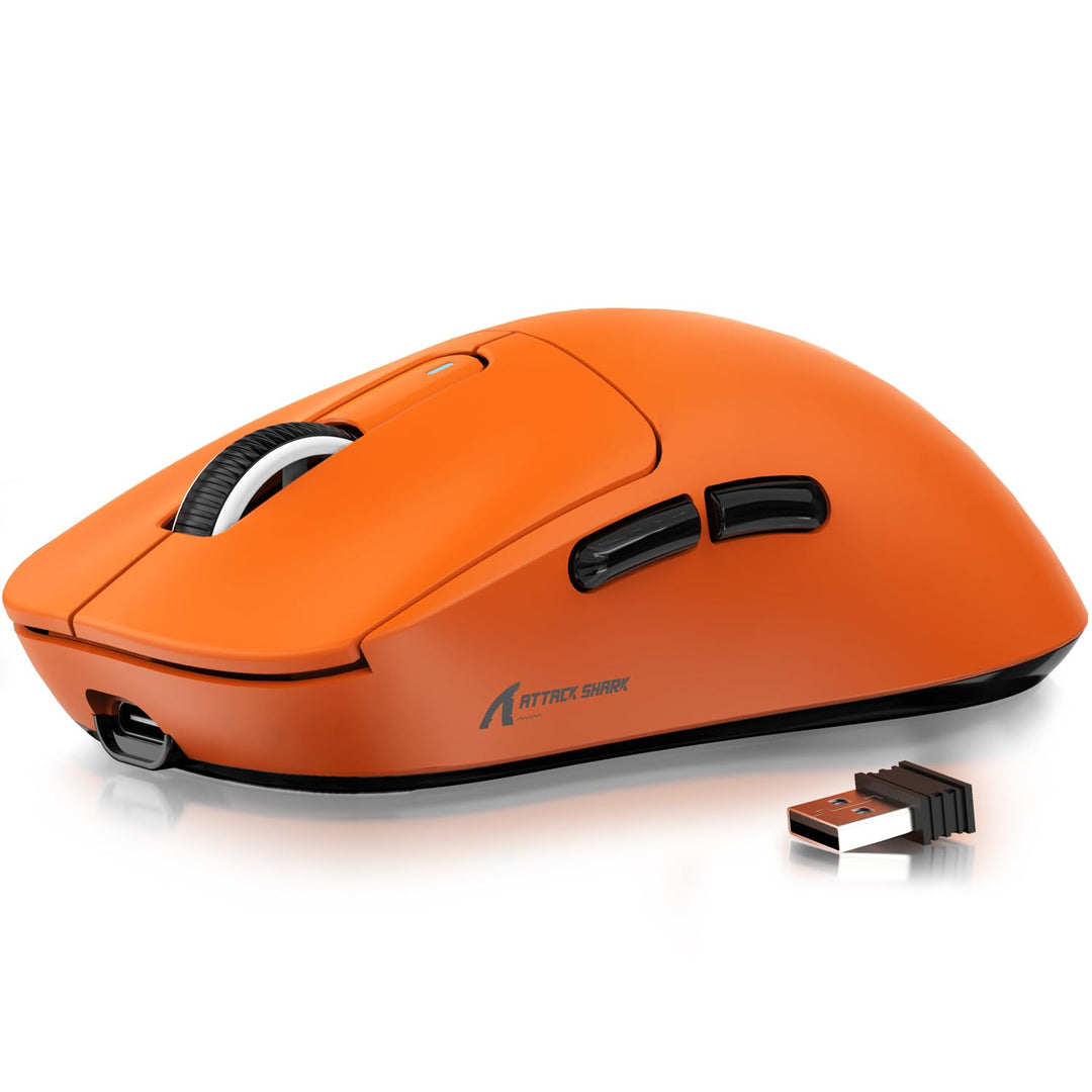 ATTACK SHARK X3 49g Ultralight Mouse, PixArt PAW3395 Gaming Sensor, BT/2.4G Wireless/Wired Gaming Mo