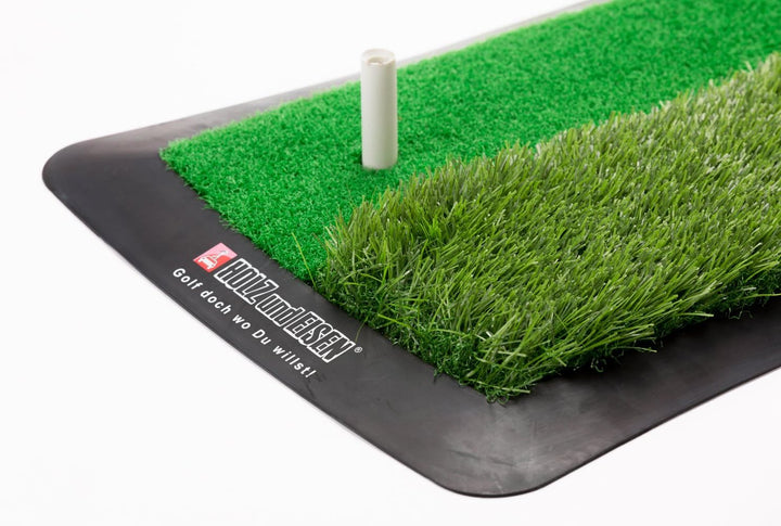 Golf Abschlagmatte (60 cm x 30 cm) / inkl. Gummi-Tees/Verschiedene Grashöhen