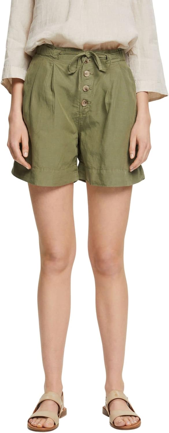 ESPRIT Damen Shorts 042ee1c307 34 345/Light Khaki, 34 345/Light Khaki