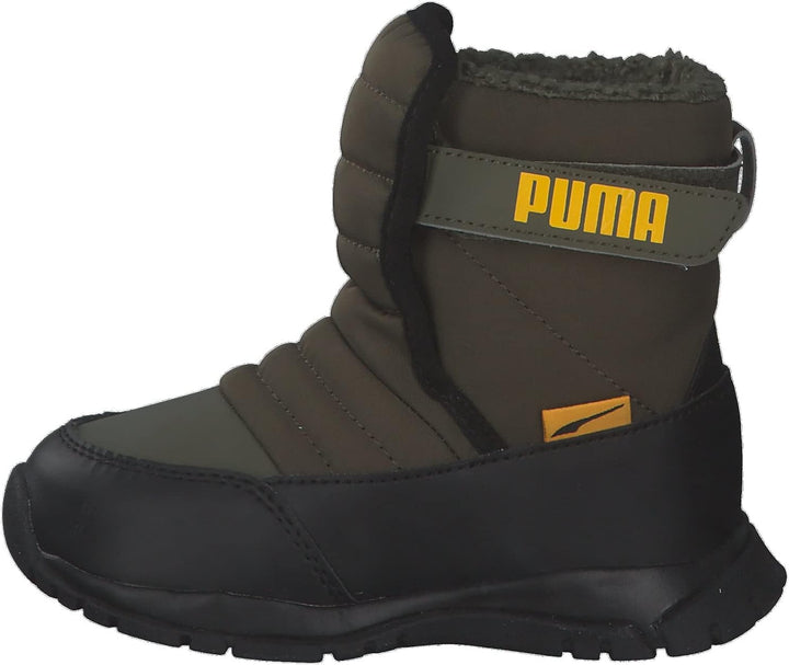 PUMA Unisex Kinder Nieve Boot WTR Ac Ps Sneaker 28 EU Grape Leaf Saffron, 28 EU Grape Leaf Saffron