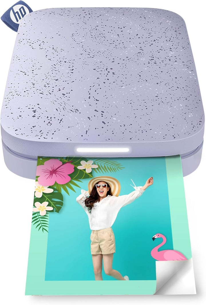 HP Sprocket Portable 2x3" Instant Fotodrucker (lila) Papierpaket Packung mit 50 Lila, Packung mit 50