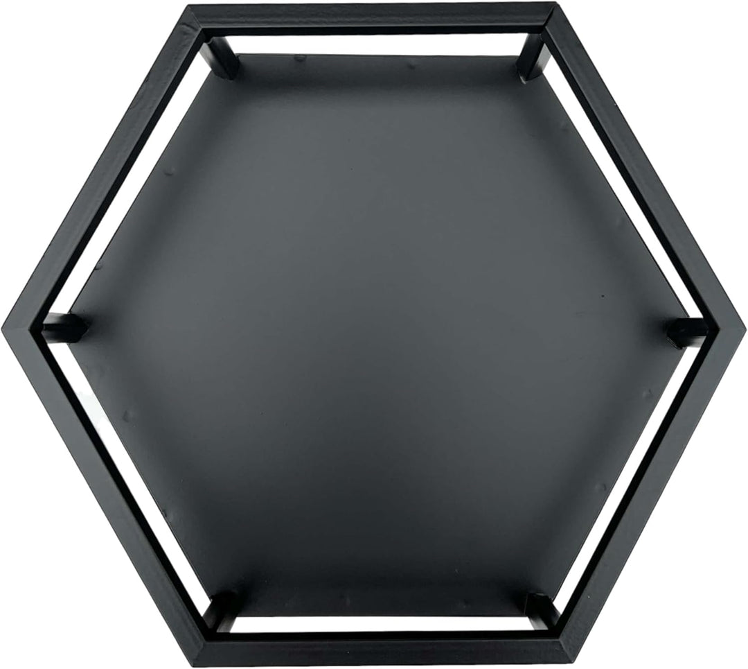 DanDiBo Blumenhocker Metall Schwarz 6eck Blumenständer Beistelltisch 96453 2er Set Pflanzenständer B