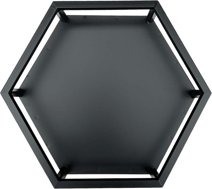 DanDiBo Blumenhocker Metall Schwarz 6eck Blumenständer Beistelltisch 96453 2er Set Pflanzenständer B