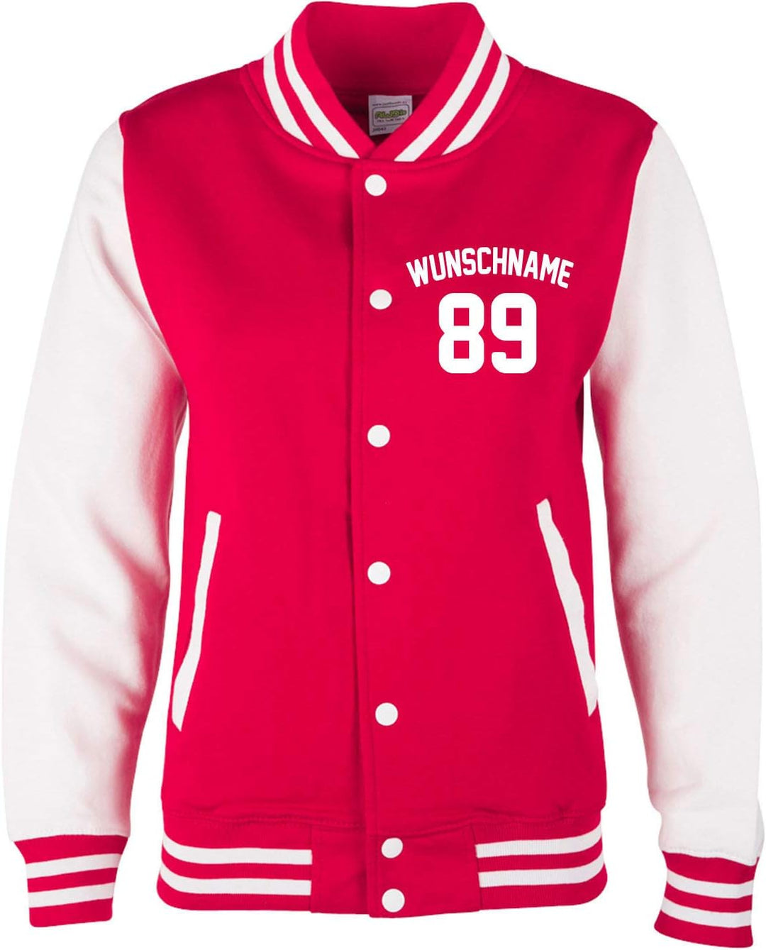 EZYshirt® Damen Herren Kinder College Jacke Athletic mit Wunschnamen und Wunschnummer | Baseball Jac