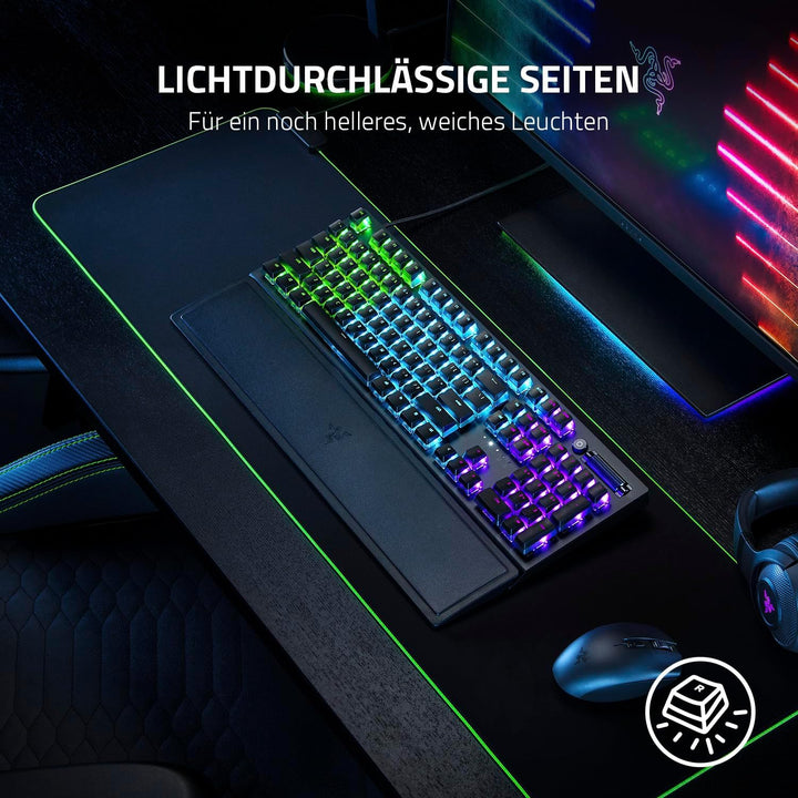 Razer Phantom Tastenkappen-Upgrade-Set - Fast unsichtbares Pudding-Design für durchscheinende RGB-Be