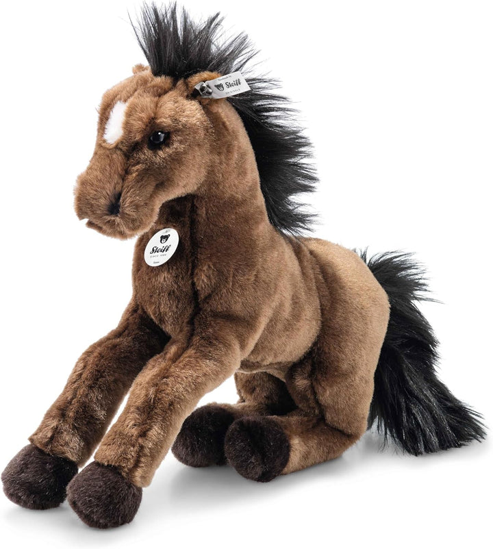 Steiff Hanno Schlenker Hannoveraner - 35 cm - Plüschpferd liegend - Kuscheltier für Kinder - weich &