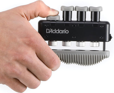 D'Addario Varigrip + Finger Strengthener - Fingerübungsgerät & Gitarrentrainer mit simulierten Saite