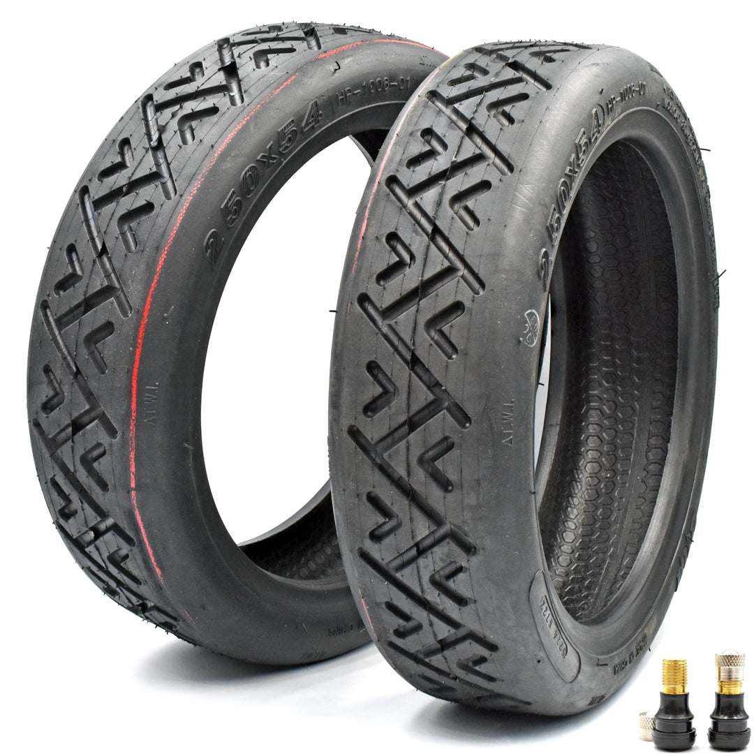 myBESTscooter – 250 x 54 Tubeless-Reifen für Xiaomi 4 Elektroroller, Gummireifen mit Ventil-Ersatzte