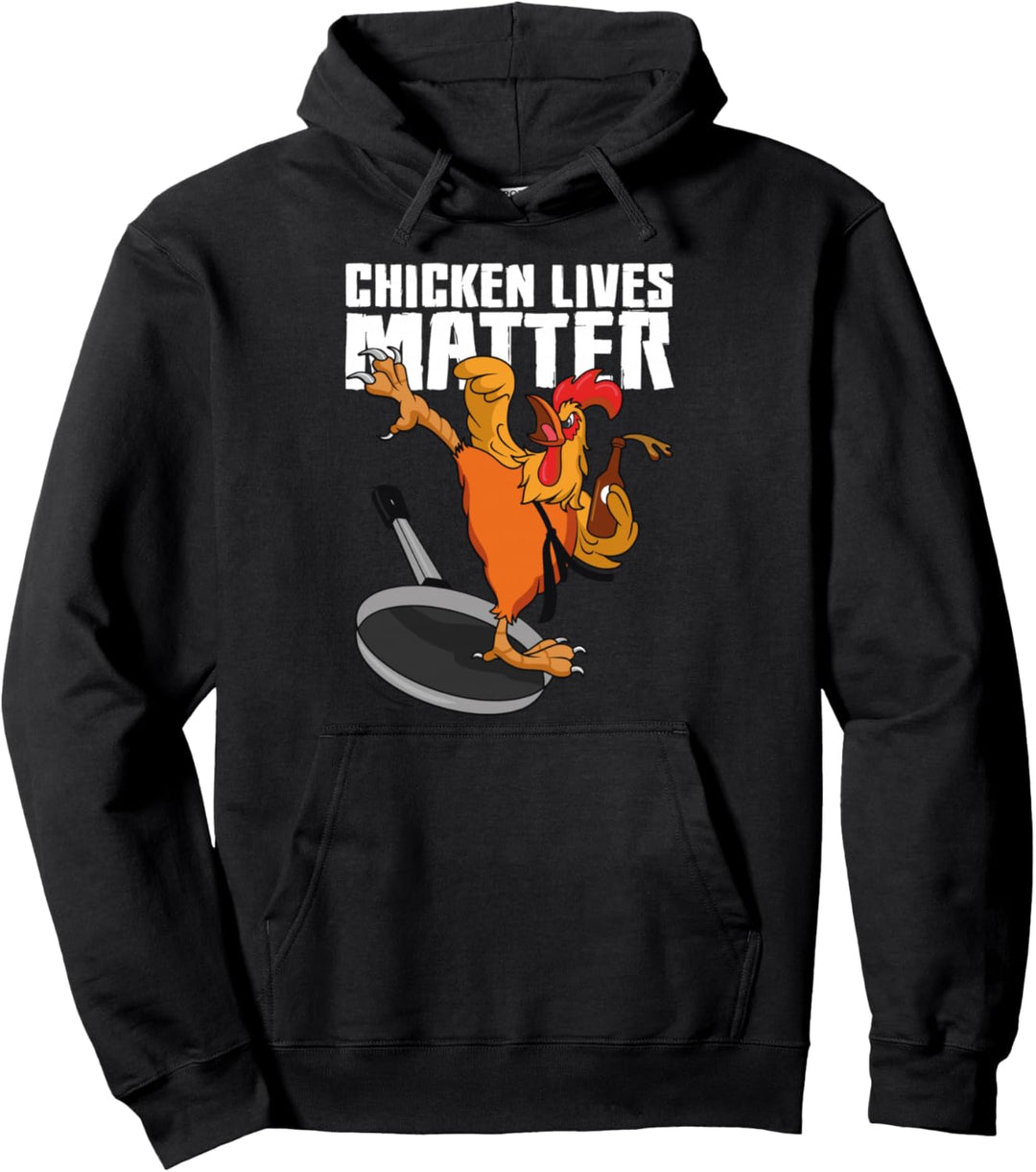 Chicken Lives Matter Vegan Veganer Huhn Hühner Tierschutz Pullover Hoodie
