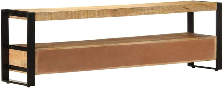 vidaXL Mangoholz Massiv TV Schrank mit 3 Schubladen 1 Fach TV Möbel Tisch Board Kommode Lowboard Fer
