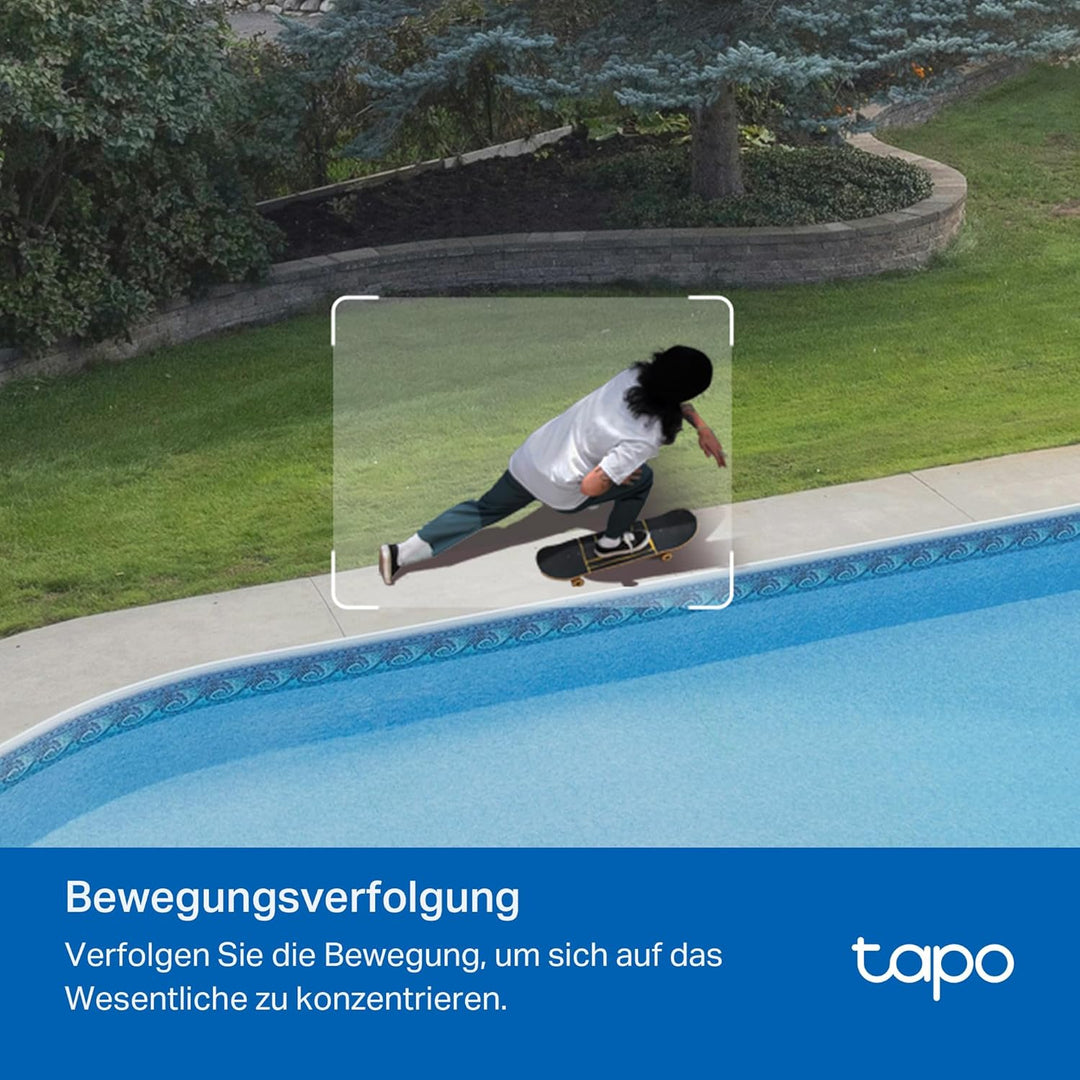 Tapo C530WS 360° Überwachungskamera Aussen, 3K 5MP, Starlight Farbe Nachtsicht, KI-Erkennung, Bewegu