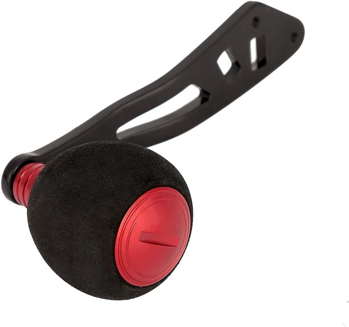Angelrollengriff für Low-Profile-Rollen-Eva mit Ersatzteilen für Armaturen(Schwarz Rot)