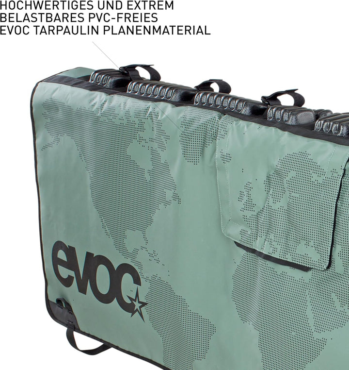 EVOC TAILGATE PAD für Fahrradtransport im Pickup (Fahrradtransport, sichere Fixierung von bis zu 6 B
