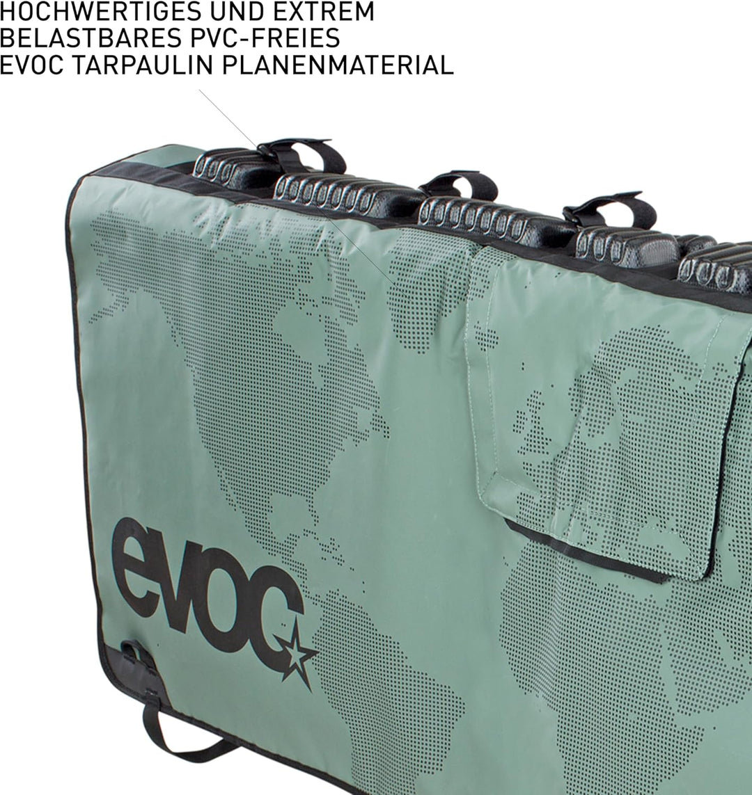 EVOC TAILGATE PAD für Fahrradtransport im Pickup (Fahrradtransport, sichere Fixierung von bis zu 6 B