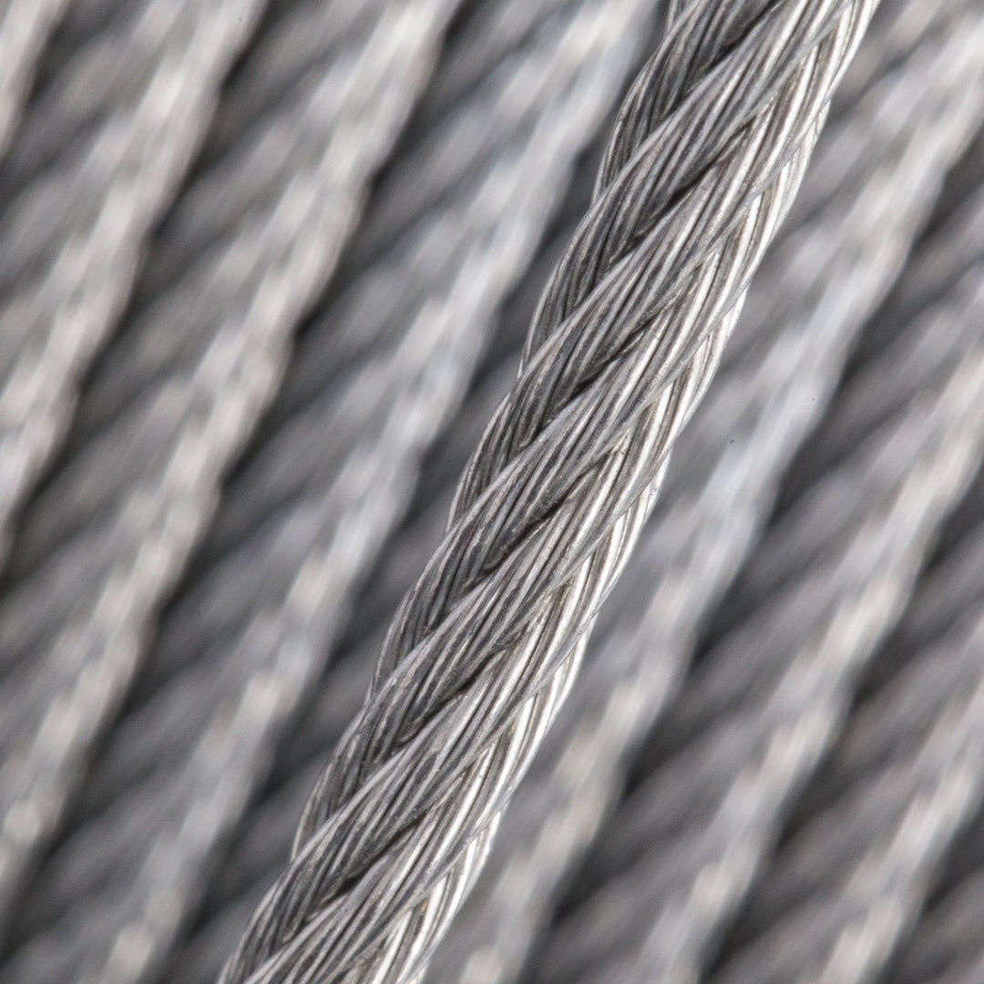 Seilwerk STANKE Drahtseil für Blumenampel Edelstahlseil 2mm 7x7 INOX Stahlseil rostfrei Geländer Ede