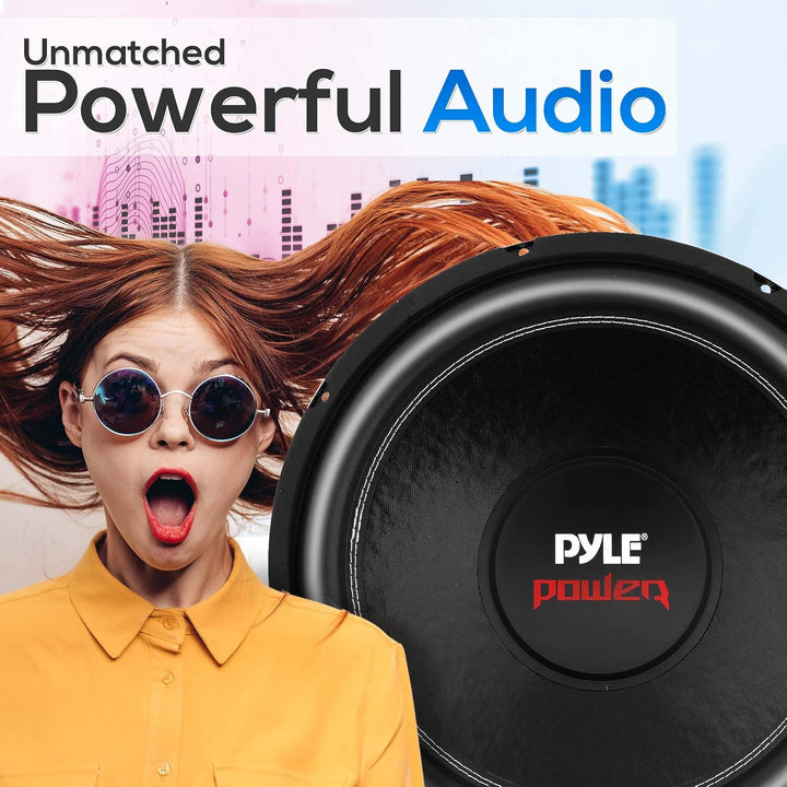 Pyle PLPW10D Subwoofer 1000 W 25,4 cm, Doppelschwingpule, 4 Ohm