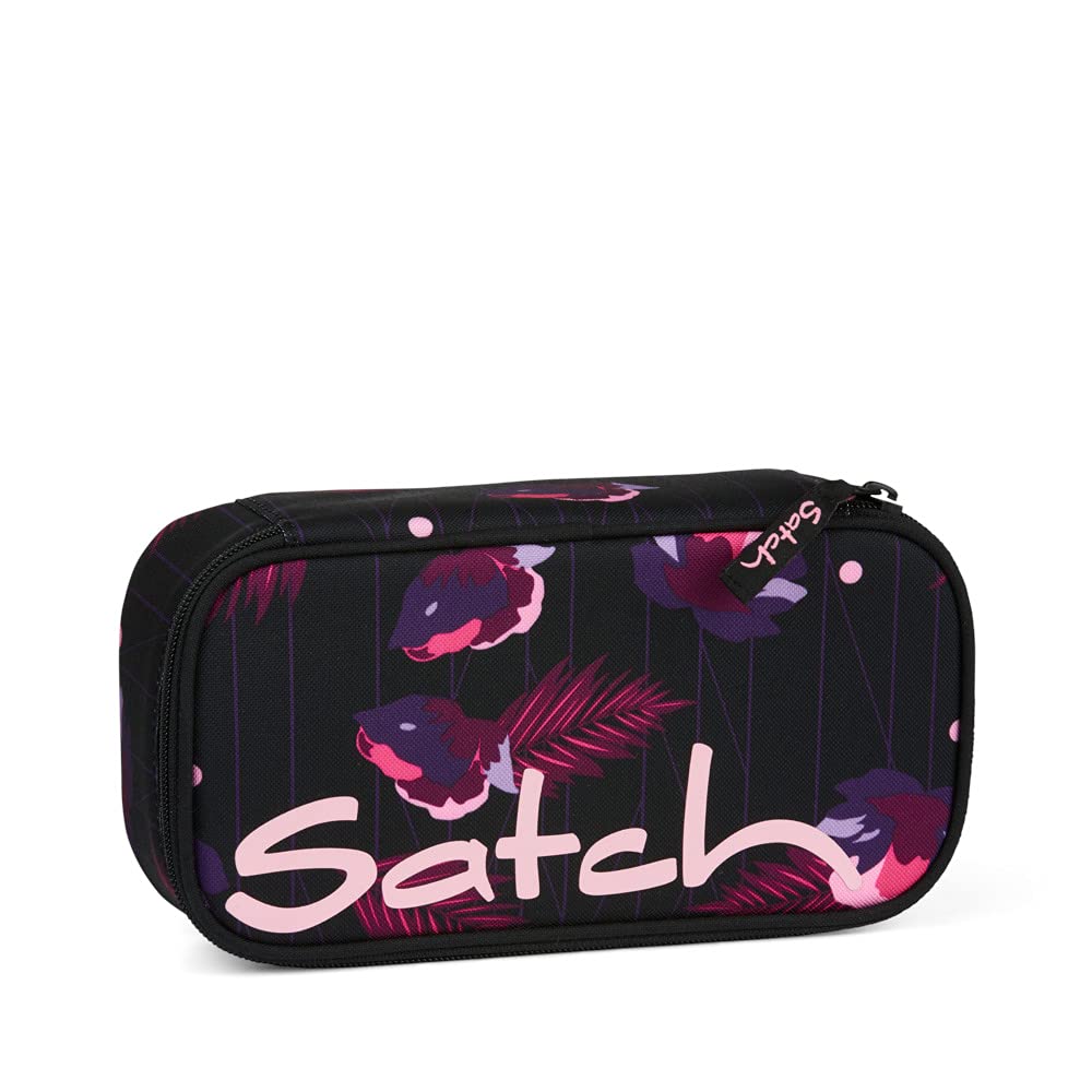 Satch Schlamperbox extra gross inkl. Trennfach Reissverschlussfach Stiftehalter Geodreieck Sichtfens