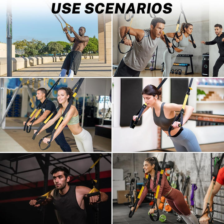 Suspension-Trainingsset, Widerstandstrainer für den ganzen Körper für alle Ebenen, für drinnen und d