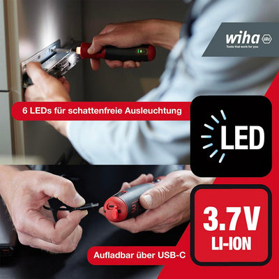 Wiha elektrischer Schraubendreher speedE PocketDrive 31-tlg. I mit Bit-Set in Box und Tasche I 1,0 N