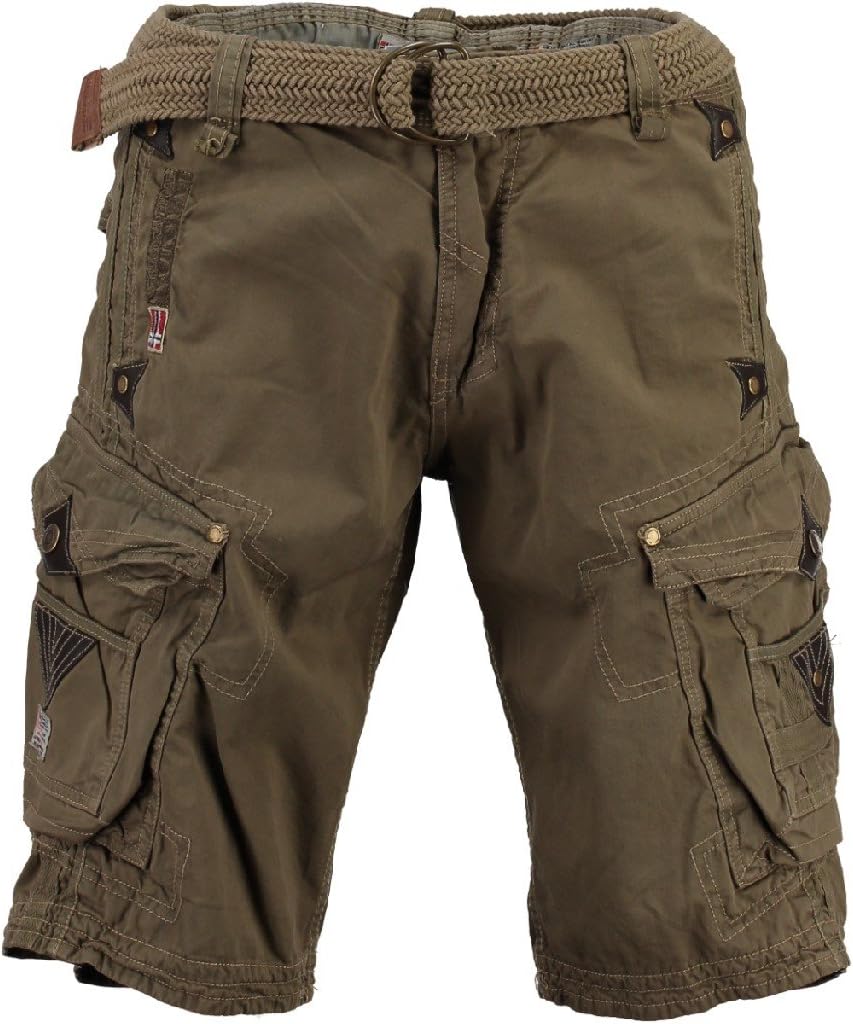 Geographical Norway Herren Cargo Shorts Perle (kaki, Medium)