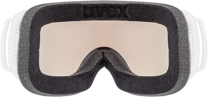 Uvex Unisex Downhill 2000 S V Skibrille (1er Pack) Einheitsgrösse white/silver-clear, Einheitsgrösse