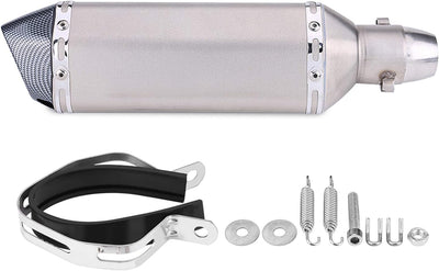 Acouto Universal Motorrad Dirt Bike Modifiziertes Auspuffrohr mit DB Killer (B) für Pot D Echappemen