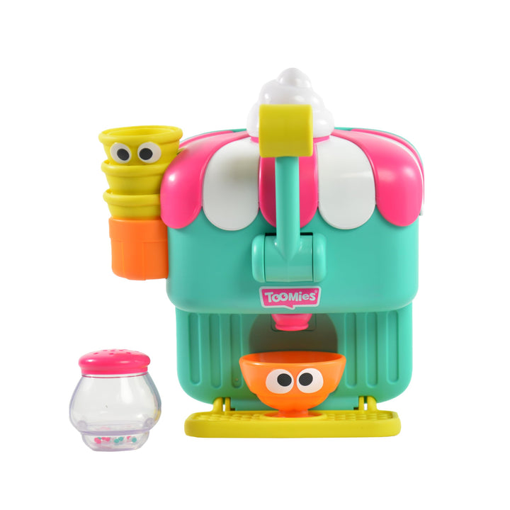 Toomies Deluxe Schaumeismaschine Badewannenspielzeug, Wandmontiertes Schaumbad Spielzeug für Kinder,