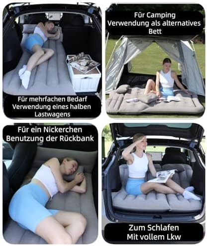 Auto Matratze, Aufblasbare Matratze Geeignet für Tesla Model Y, SUV Car Kofferraum Bett Rückbank, Lu