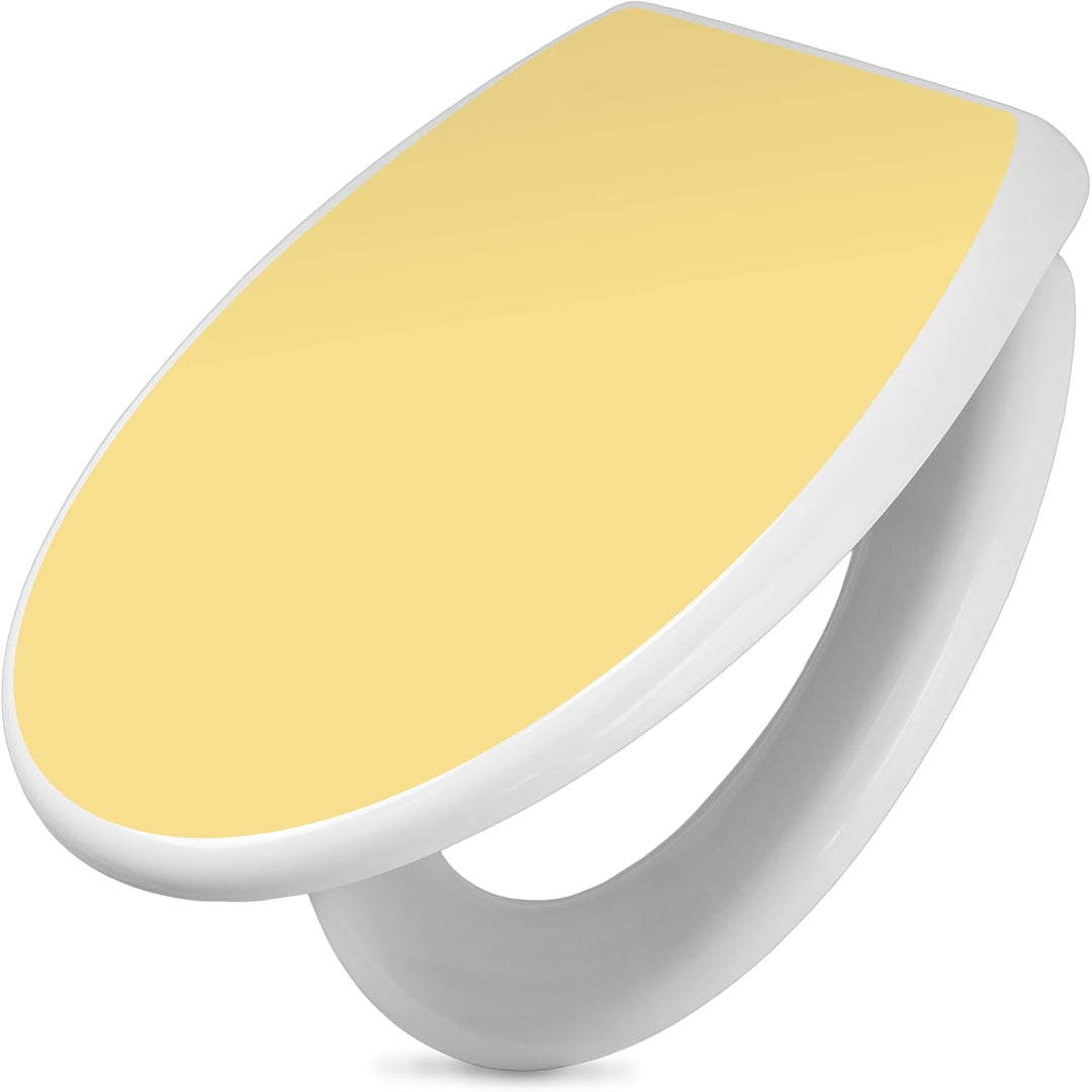 banjado Toilettendeckel mit Absenkautomatik 44,5x37cm - Soft Close Toilettensitz - WC Sitz mit Absen