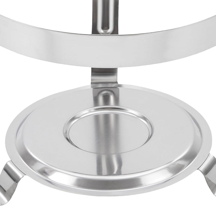 8,5L Chafing Dish Edelstahl Speisewärmer mit Glasdeckel, Verbrühungssicherer Griff, Buffetwärmer für
