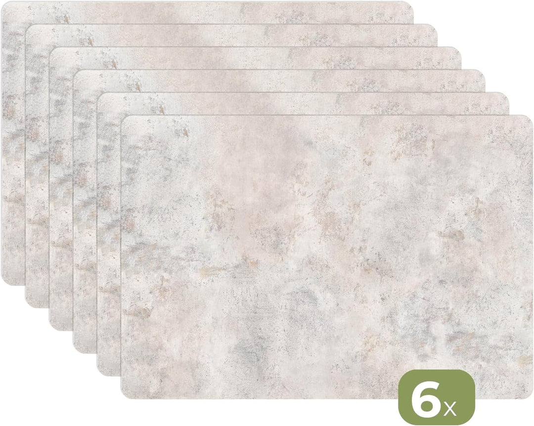 KitchenYeah© Platzsets Abwaschbar 6-Teilig 45x30 cm Tischsets Platzdeckchen rutschfeste Platzset Unt