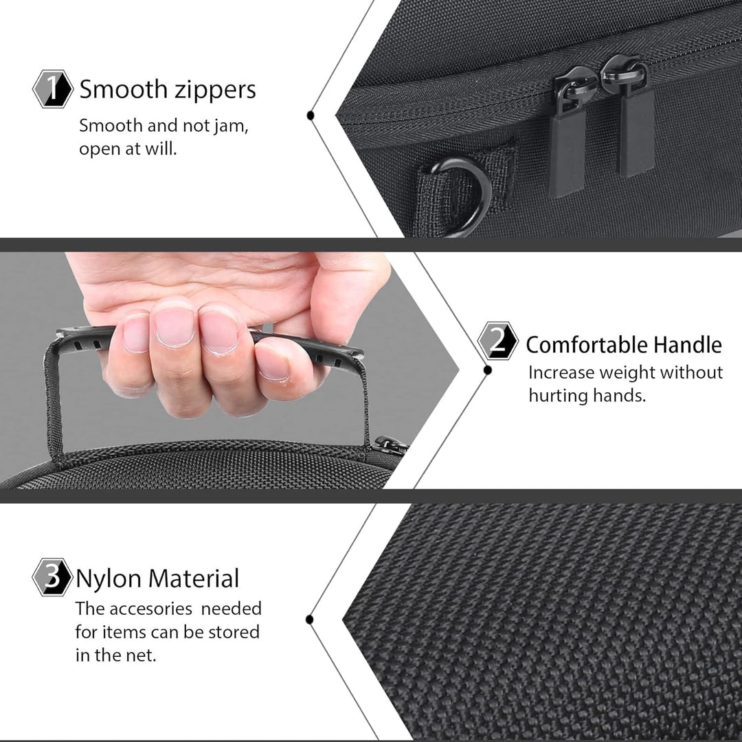 co2CREA Hart Reise Schutz Hülle Etui Tasche für Meta Quest Pro/Meta Quest 3 All-in-one VR Gaming Hea