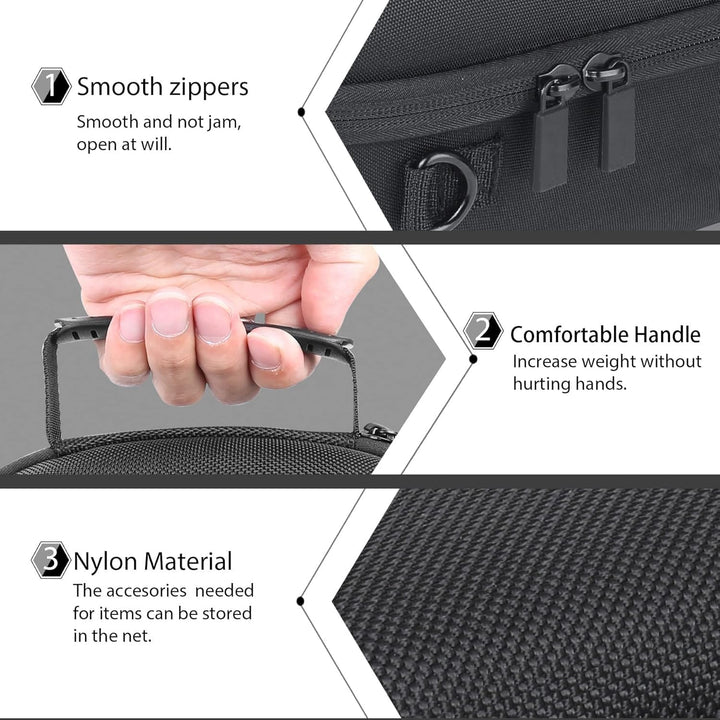 co2CREA Hart Reise Schutz Hülle Etui Tasche für Meta Quest Pro/Meta Quest 3 All-in-one VR Gaming Hea