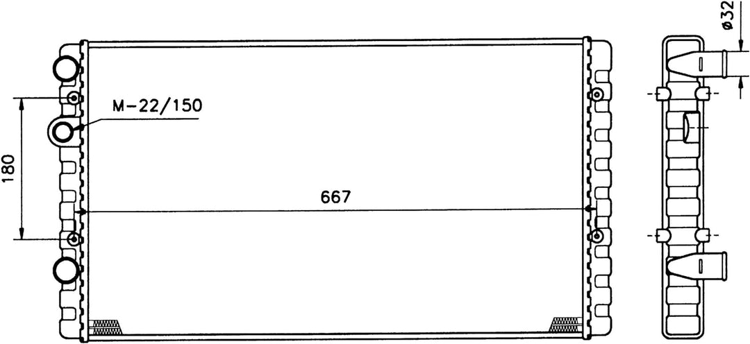 NRF 509521 Kühler, Motorkühlung