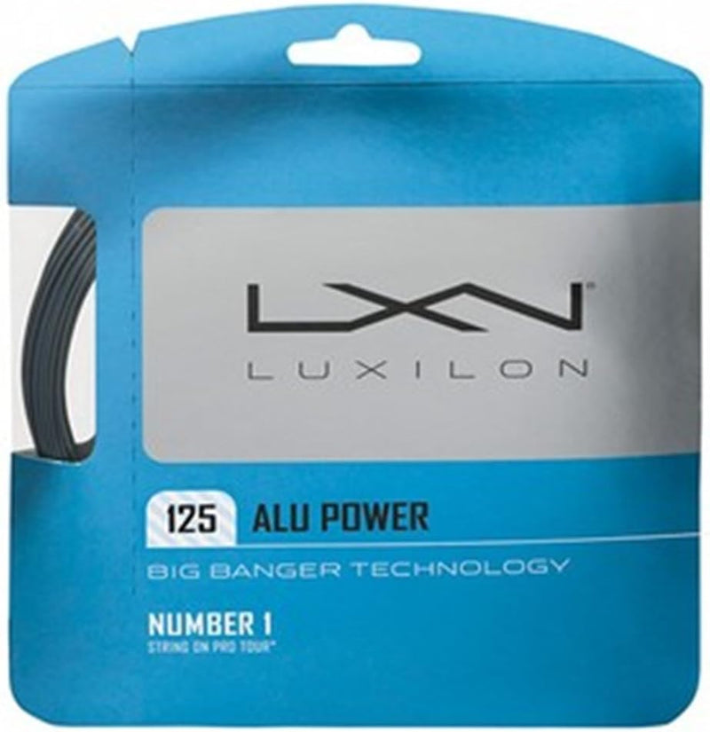 Luxilon Unisex Tennissaite Alu Power Single 220 Meter Silber, Single 220 Meter Silber