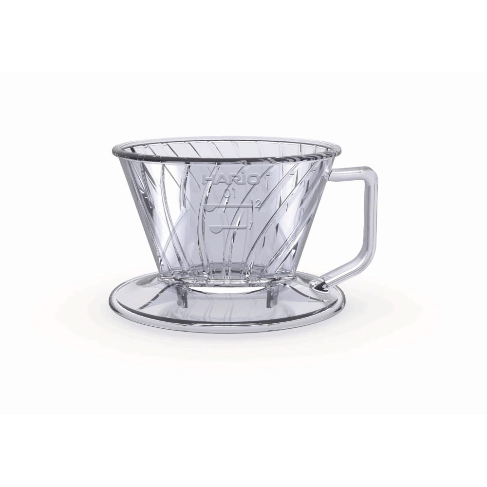 Hario Pegasus Tropfer mit flachem Boden, Grösse 01, transparent 1 Transparent, 1 Transparent